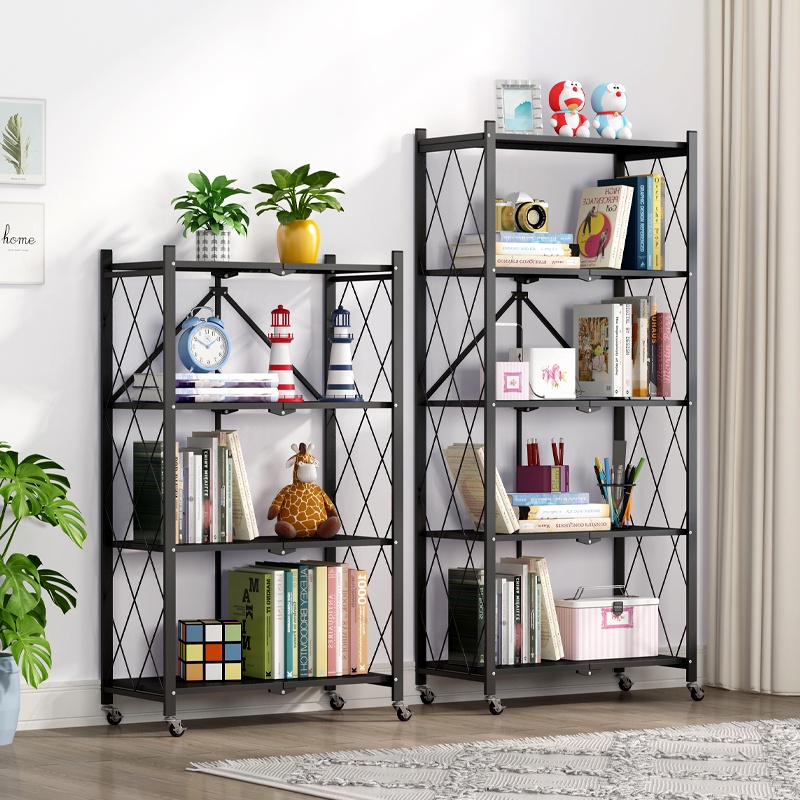 Kệ Sắt 4 Tầng Gấp Gọn Đa Năng chịu được Tải Trọng Lớn-KGNB01-BL-4