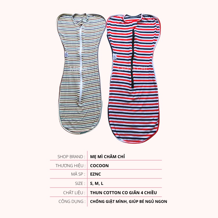 Nhộng Chũn Cocoon Chính Hãng Mùa Hè Cho Bé Sơ Sinh Chống Giật Mình