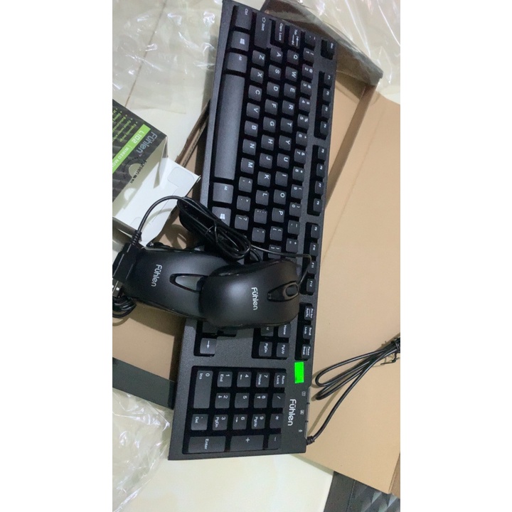 Bàn Phím Fuhlen L411 Chính Hãng, Phím nhạy, Độ Bền Cao - Chuyên dụng cho văn phòng, chơi game, quán net