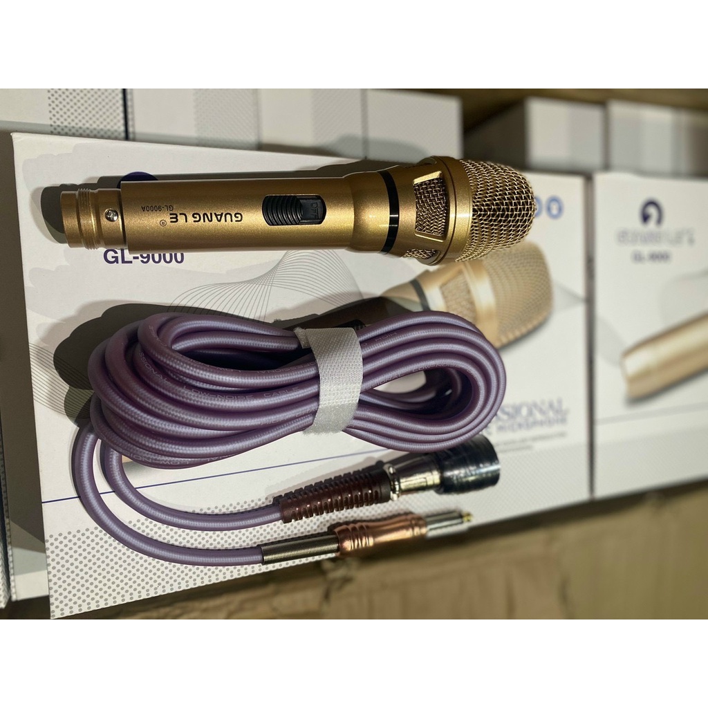 Micro GUANG LE GL-9000 mic có dây Micro có dây hát Karaoke Cực HayGiá Tốt - Micro Karaoke