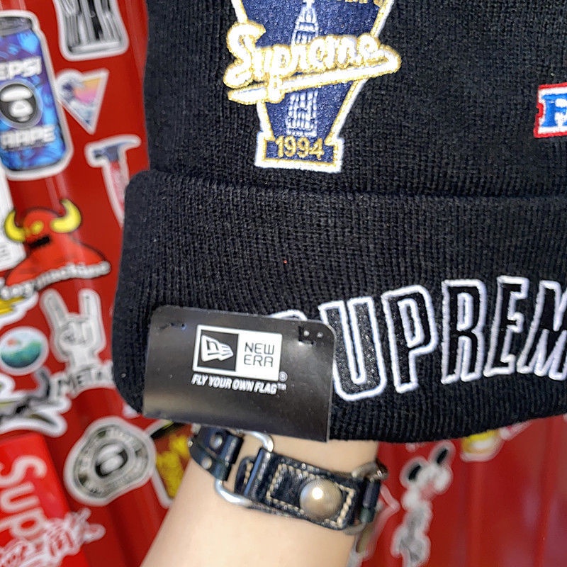 Mũ Len Beanie Thêu Chữ Supreme 19FW Mới