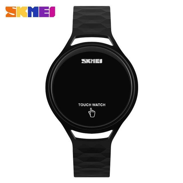 SKMEI 1230 Touch Screen LED PU Strap Simple Strap student Digital Waterproof watches