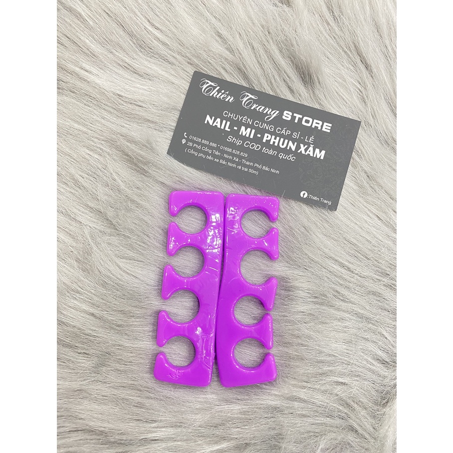 Kẹp tách ngón chân silicon nails cặp 2 cái giao màu ngẫu nhiên