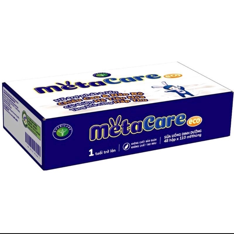 Sữa bột pha sẵn metacare Eco 110ml dành cho trẻ thấp còi, suy dinh dưỡng