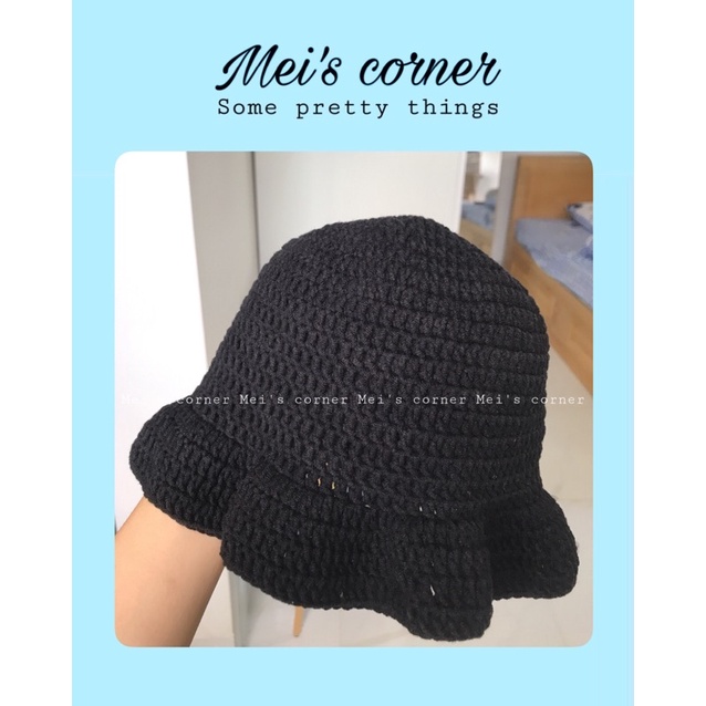 NÓN LEN MÓC VÀNH BÈO GỢN NHẸ HANDMADE