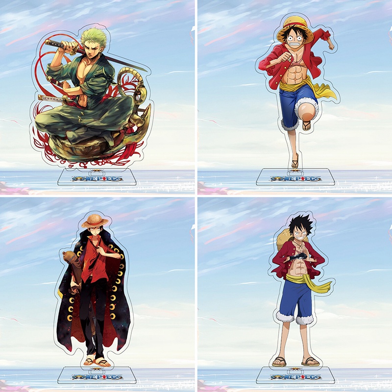 Mô Hình Nhân Vật Luffy Roronoa Zoro Tony Chopper Trong One Piece Bằng Acrylic Kích Thước 16Cm