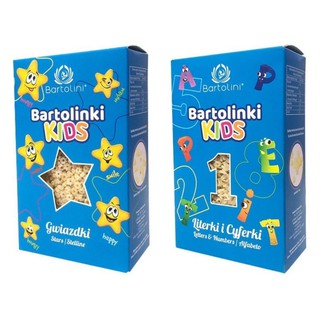 Mì nui rau củ cho bé hình ngôi sao - chữ cái và số 250gr (Bartolini)