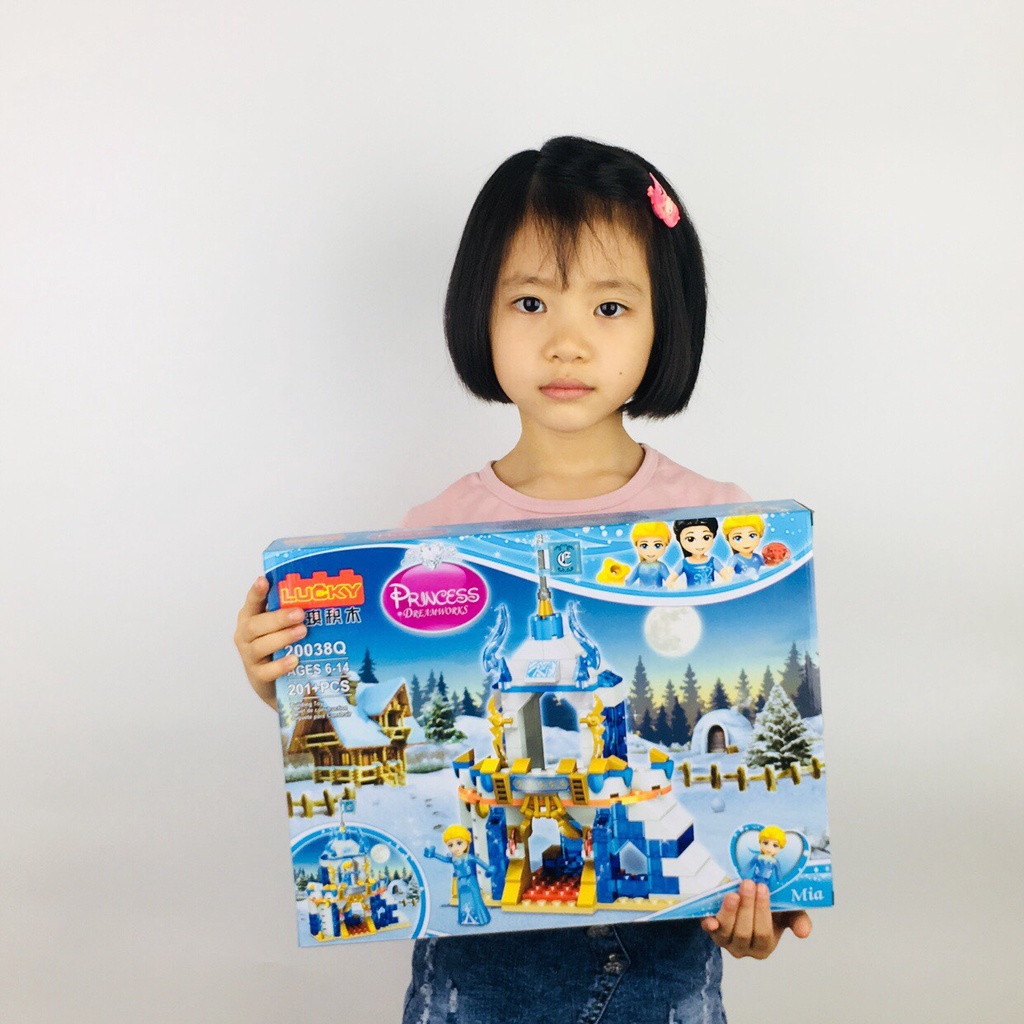 Xếp Hình Lâu Đài Công Chúa Elsa. Lâu Đài Công Chúa Băng Giá Siêu Đẹp Cho Bé Gái