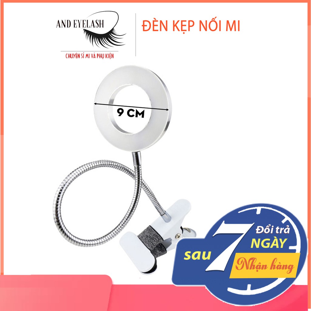 Đèn led mini kẹp bàn không dây tiện ích cho học tập, spa làm mi