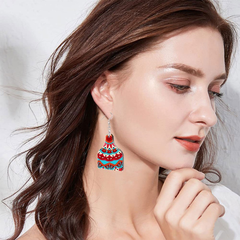 Set 24 Bông Tai Dạng Móc Hình Chú Bò Bằng Đồng Thau Thời Trang