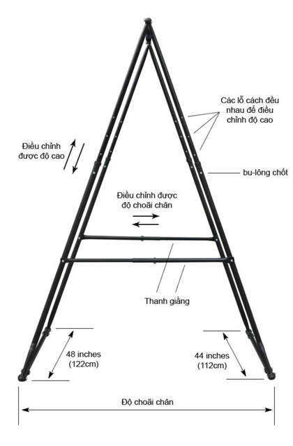 Xà đơn xếp Khánh Trình 1 tầng