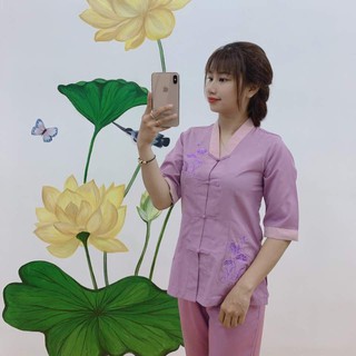 ĐỒ LAM ĐI CHÙA NỮ - MẪU LA HÁN PHỐI