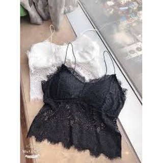 ÁO Bra ren màu đen SEXY đi biển 2 dây sợi bún màu đen (ren mềm đẹp)