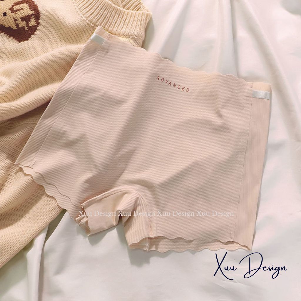 Quần mặc váy XUU vải cotton gân tăm không viền, không đường may chống lộ cao cấp - QV06