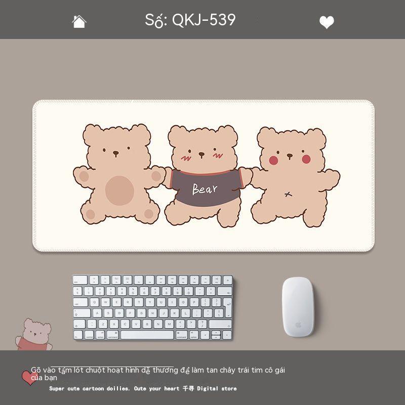 Miếng Lót Chuột / Bàn Phím Máy Tính Hình Gấu Dễ Thương