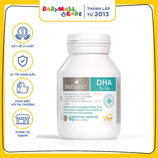 Viên dầu cá DHA Bioisland bé 7m+