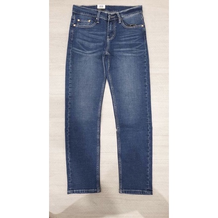 Quần jean nam Cambodia màu xanh rêu đậm- Form slim - ống 17 Hải An Jeans
