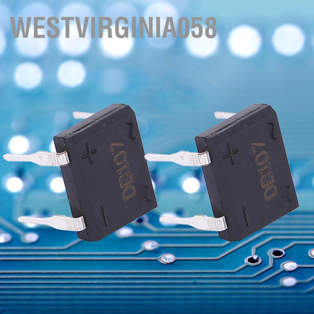 Hàng Hot Bộ chỉnh lưu cầu DB107 cho thiết bị gia dụng Mạch điện tử công nghiệp 1A 1000V Hàng giao ngayWestvirginia058