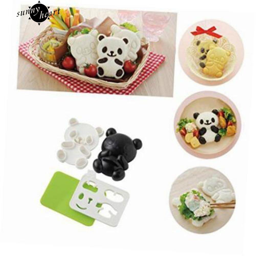 Khuôn Làm Cơm Nắm Hình Gấu Trúc Đáng Yêu