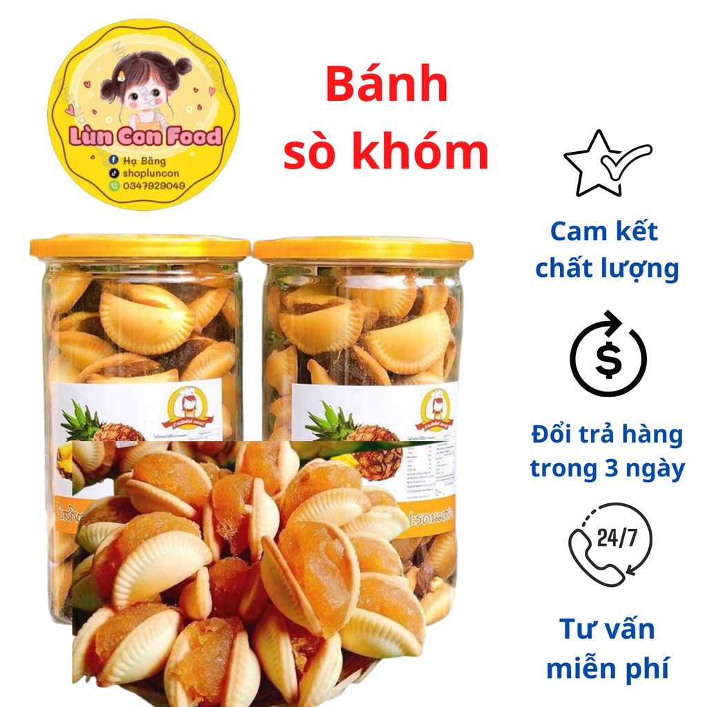 BÁNH SÒ KHÓM ❤FREESHIP❤ BÁNH SÒ KHÓM THÁI LAN - Lùn Con Food