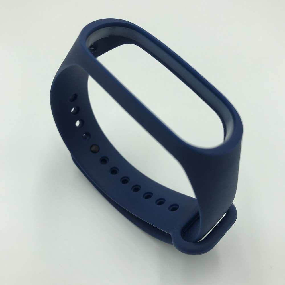 Dây Đeo Thay Thế Chất Liệu Silicon Màu Trơn Thời Trang Cho Xiaomi Mi Band 3 4 5 Miband 5