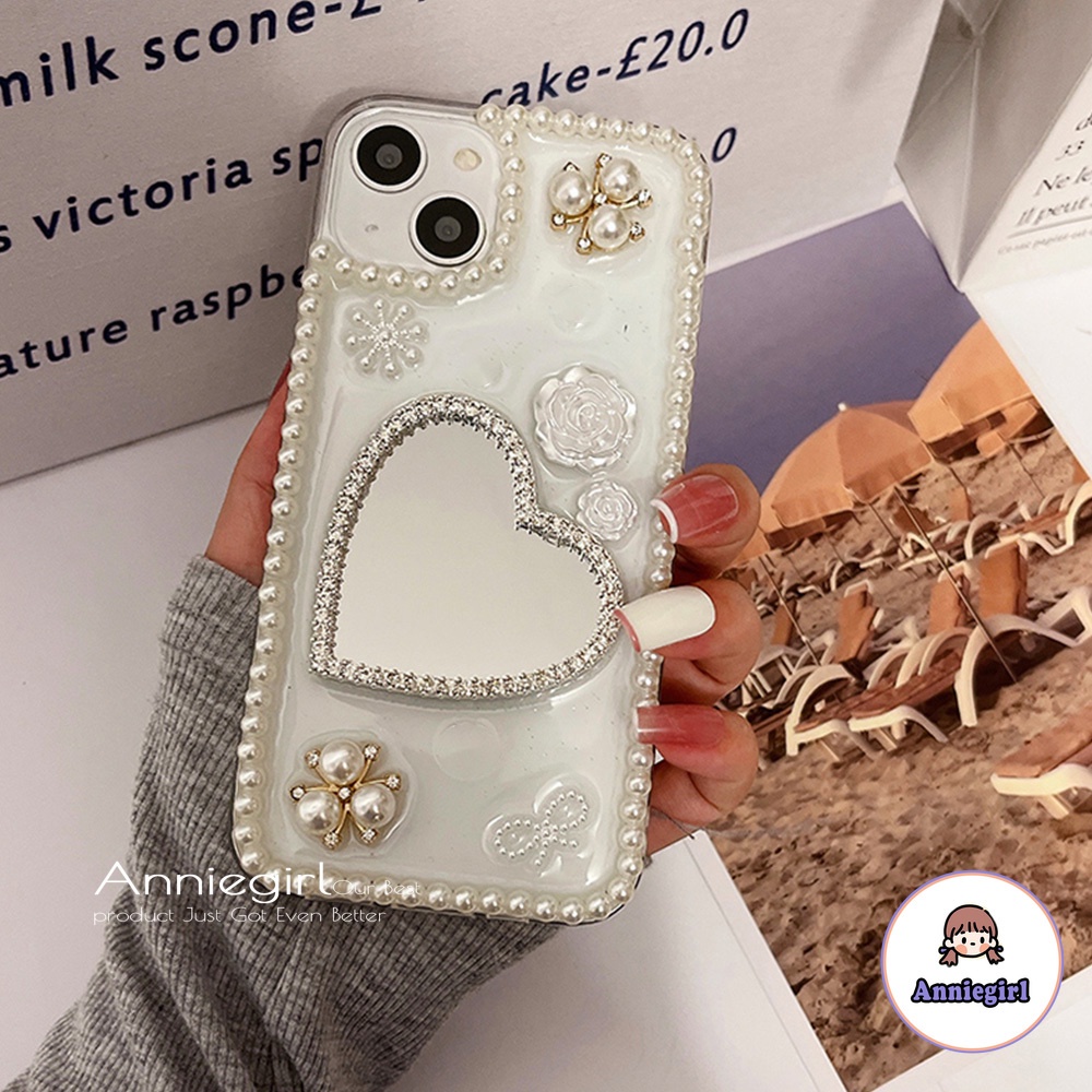 Ốp Điện Thoại TPU Mềm Siêu Mỏng Chống Sốc Phối Gương 3D Dễ Thương Dành Cho IPhone 13 12 11 Pro Max X XR 8 7 Plus