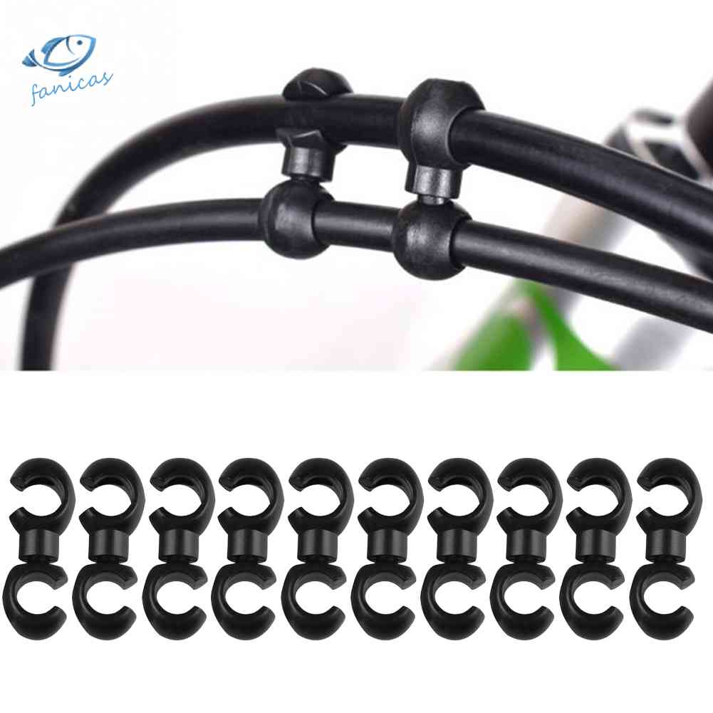 Set 10 Kẹp Dây Phanh Xe Đạp Hình Chữ S