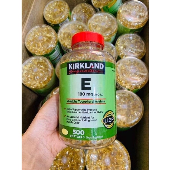 Viên uống Vitamin E 180mg Krikland 500 viên Mỹ