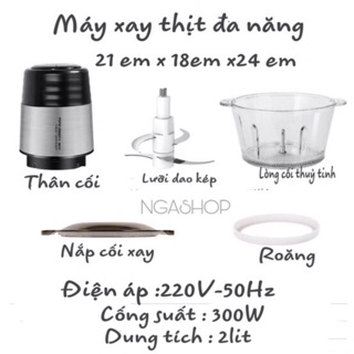 MÁY XAY THỊT ĐA NĂNG  RANBEM CỐi THUỶ TINH