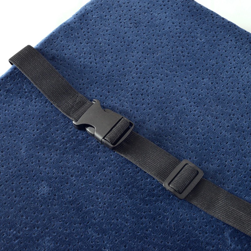 [ Mẫu Mới / CÓ ĐAI CÀI ] Gối Tựa Lưng Văn Phòng Cao Su Non Vải Lưới Thoáng Khí Memory FOAM Mẫu Mới SBK163