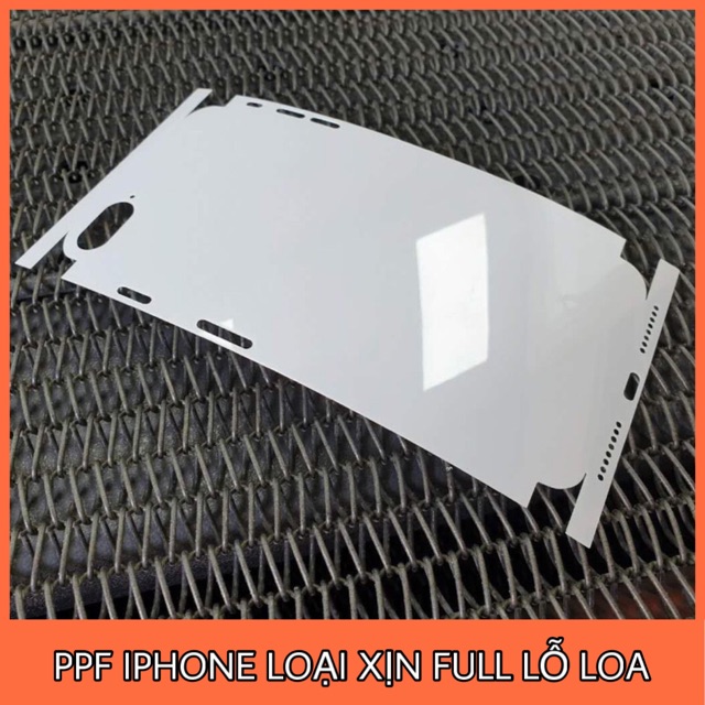 DÁN DẺO PPF TRONG IPHONE FULL LỖ LOA -TRONG SUỐT - BẢO VỆ TOÀN BỘ IPHONE -CÓ HƯỚNG DẪN DÁN-ĐỦ MÃ IPHONE 7 ĐẾN 11 PROMAX