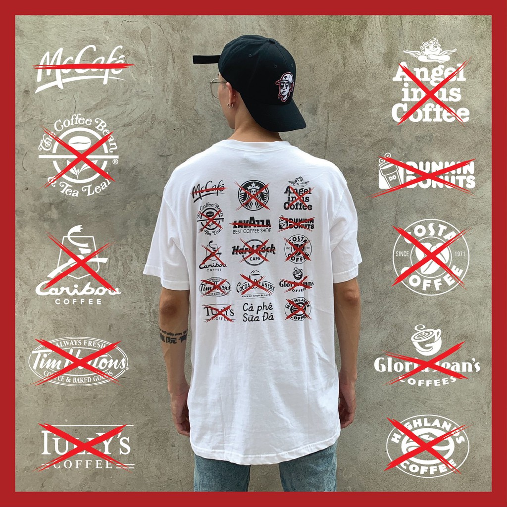 LB02 Áo phông Cà Phê Sữa Đá T shirt Made by Labeo