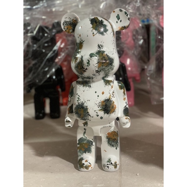 Bearbrick, gấu bearbrick 400%, sz bé 28cm, đủ 3 loại lá mùa thu và vảy sơn