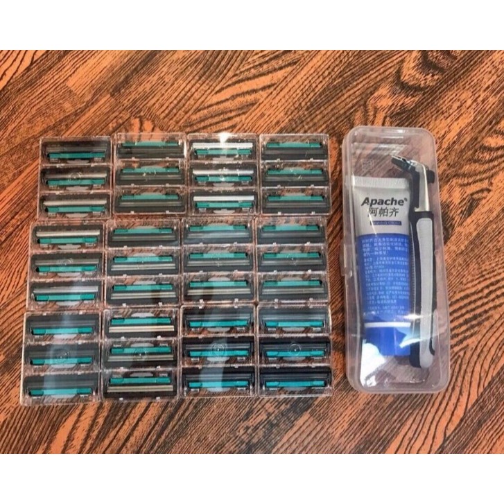 Dao cạo râu 2 lưỡi thế hệ mới tặng kèm 36 đầu thay thế +Tặng kem cạo râu