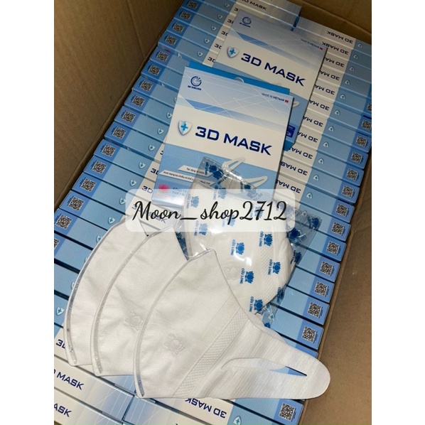 Khẩu Trang 3D cửu long người lớn hộp 10 cái