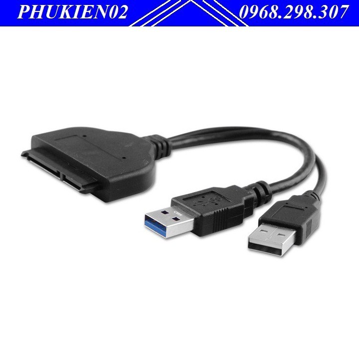 Dây chuyển đổi USB 3.0 ra sata 2 đầu USB