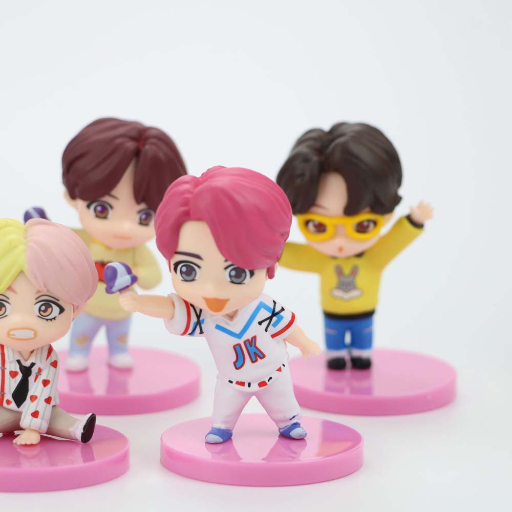 Set 7 Mô Hình Đồ Chơi Nhân Vật Trong Phim Hoạt Hình &quot;Sweetjonhn&quot;