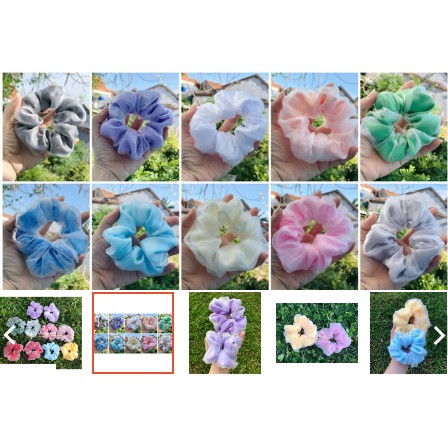 Cột tóc SCRUNCHIES bridal 2 lớp cực đẹp