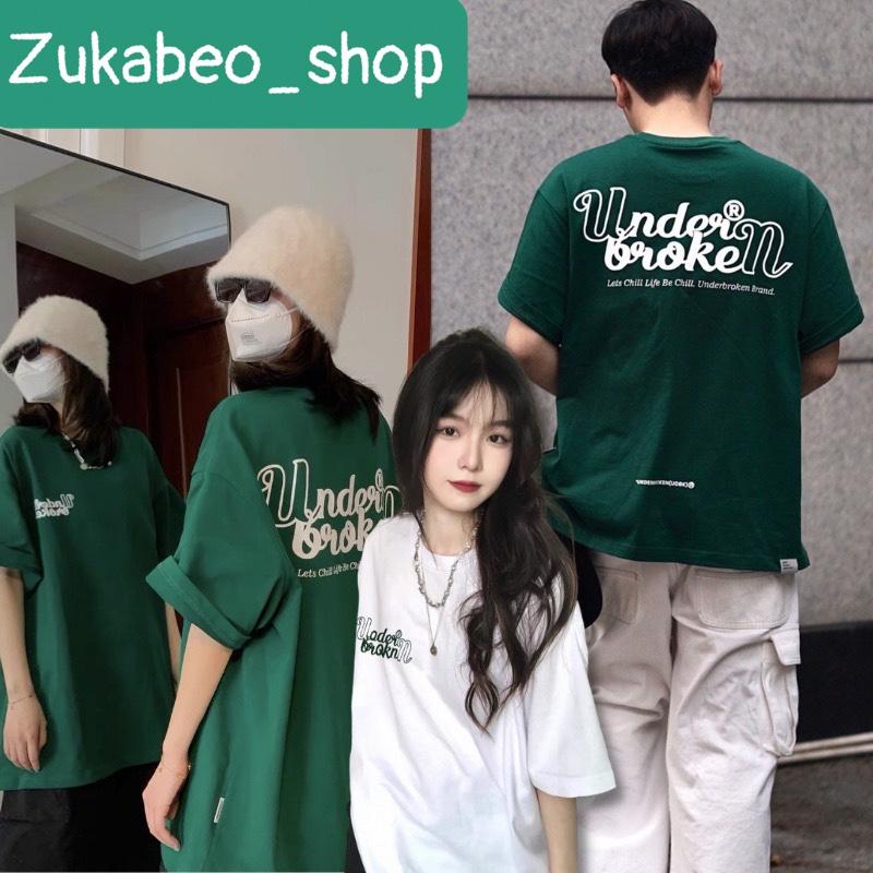 Áo Thun UNDER BROKEN Form Rộng Nam Nữ Unisex Mềm Mịn Dày Dặn Hot Trend