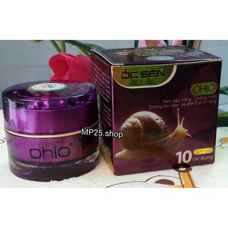 Kem siêu trắng - Chống nhăn - Chống lão hóa - Se khít lỗ chân lông 10 tác dụng Ohio Ốc Sên New Day ( 30g )
