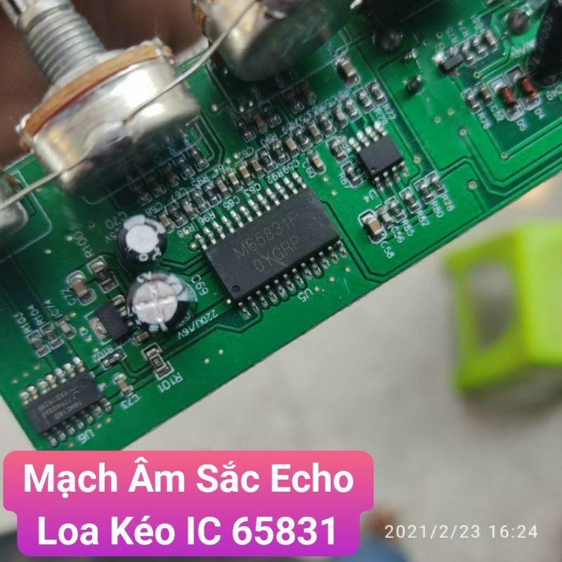 Mạch Âm Sắc Echo Loa Kéo IC 65831 Thay Thế Cho Bo Mạch Loa Kéo T20 T21 - Linh Kiện Điện Tử Lắp Ráp Loa Kéo Hát Karaoke
