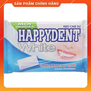 ( Lẻ 1k ) Kẹo Cao Su Trắng Răng Happydent White