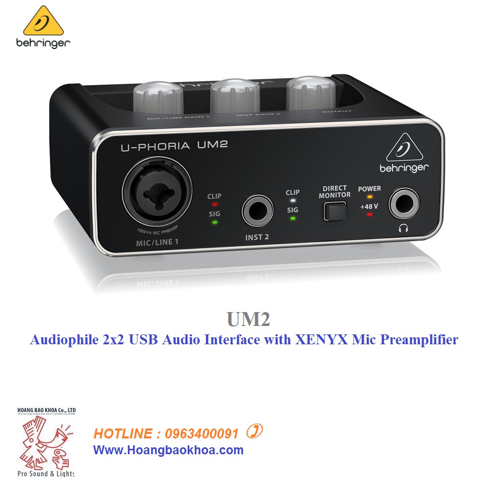 Soundcard Behringer UM2 - Card Âm thanh Behringer