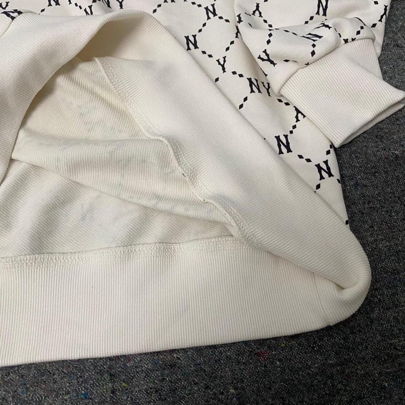 Áo Sweater chính hãng. áo nỉ MLB monogram chính hãng bao real trọn đời