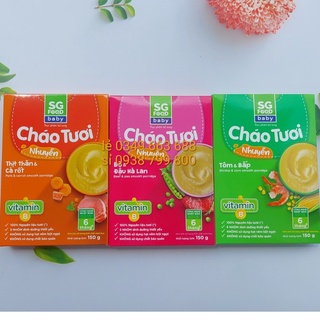 CHÁO TƯƠI NHUYỄN SG FOOD 6+ HỘP 150GR