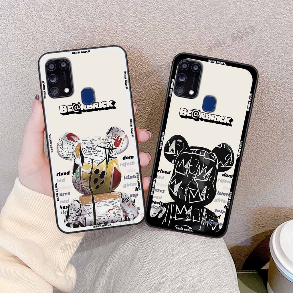 Ốp Samsung M31 be@r brick mars thời trang, ốp lưng điện thoại viền dẻo siêu chất