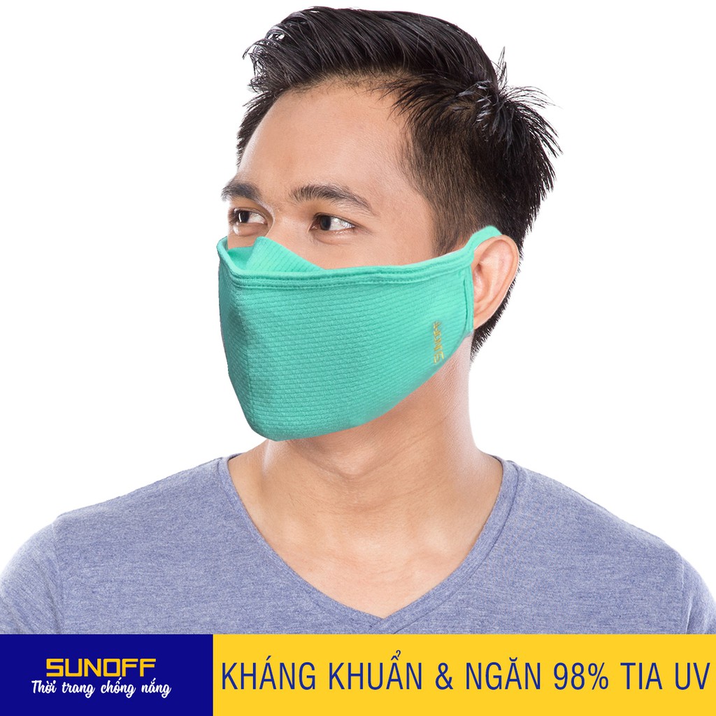 Khẩu Trang Nam Sunoff: Kháng Khuẩn - Ngăn 98% Tia UV Coolsport