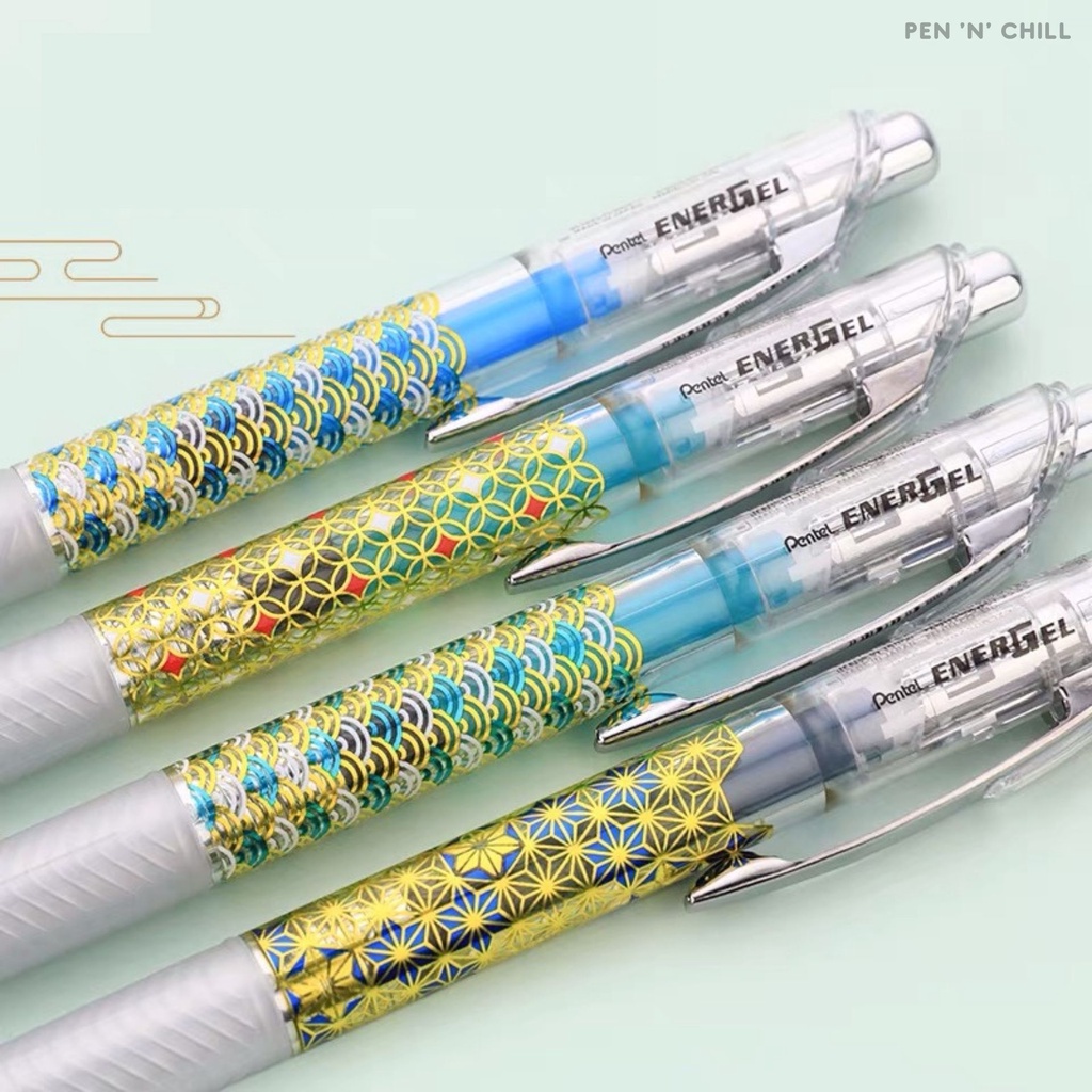 Bút gel khô nhanh Pentel Infree họa tiết Nhật Bản - Cỡ ngòi 0.5mm