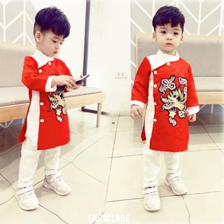 ÁO DÀI GẤM THƯỢNG HẢI - BÉ TRAI