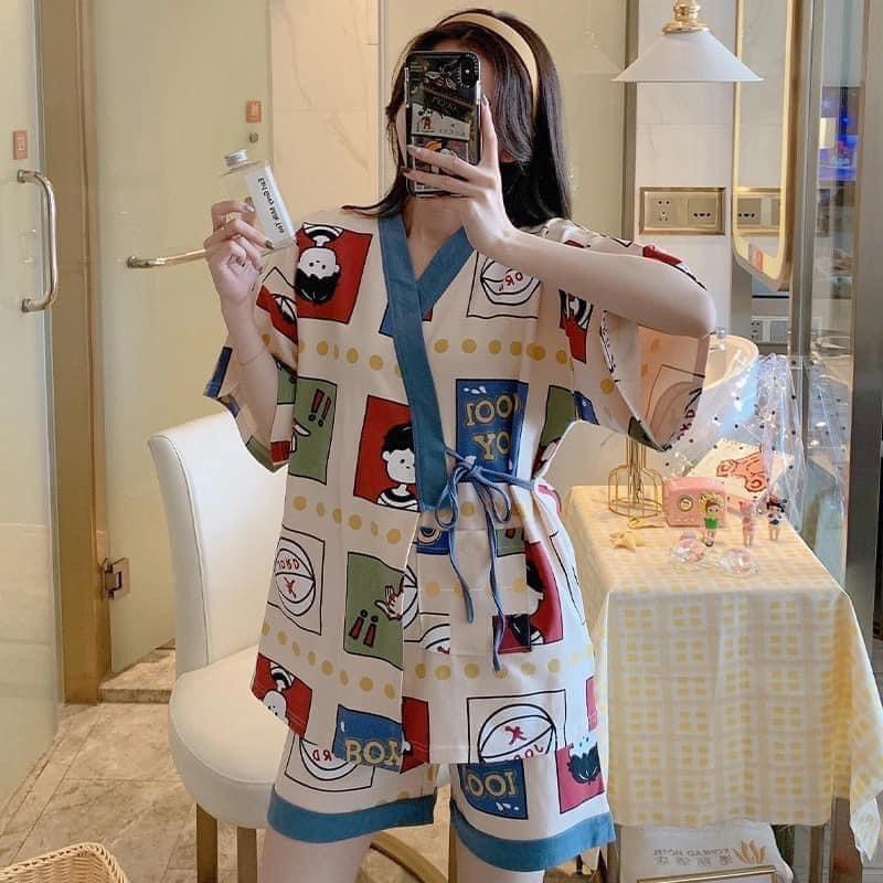 Đồ Ngủ Pijama Nữ Cao Cấp - Đồ Ngủ Pijama Nữ Cao Cấp chất cotton dày mịn diêu mát | BigBuy360 - bigbuy360.vn